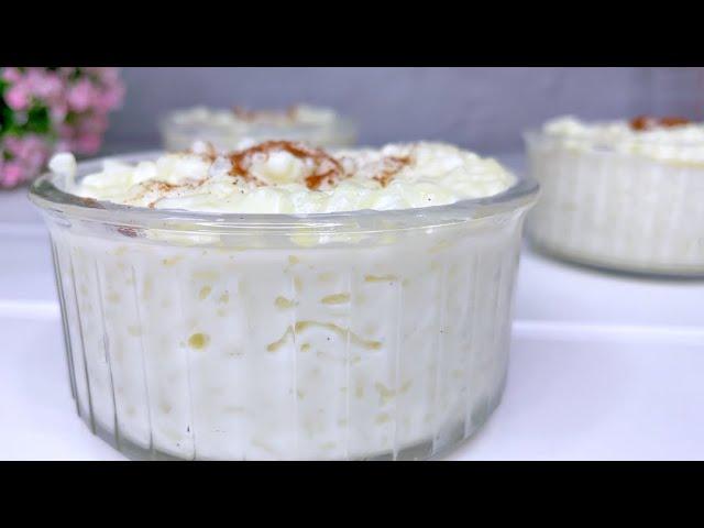 Easy Creamy Vanilla rice pudding