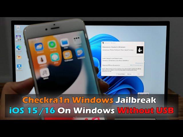 "Checkra1n Windows" Jailbreak iOS 15 /16 On Windows Without USB