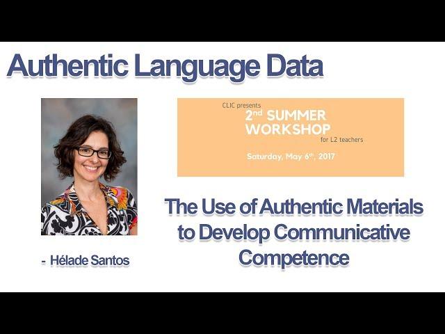 Authentic Language Data:  Hélade Scutti Santos