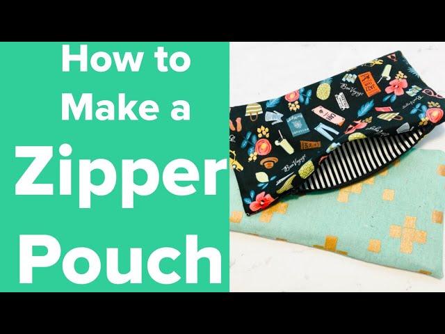 How to Make an Easy Zipper Pouch - DIY Pencil Pouch - How to Sew