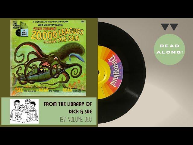 20,000 leagues Under The Sea (1971) | Disneyland Little Long-Playing Record 358 | Read-Along Record