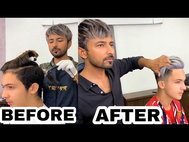 HAIR COLOR OF UMER BUTT BY QAISER BALOCH | TONY AND GUY | UMER BUTT ....