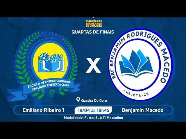 EMILIANO RIBEIRO X BENJAMIN MACEDO SUB-11 MASCULINO FUTSAL