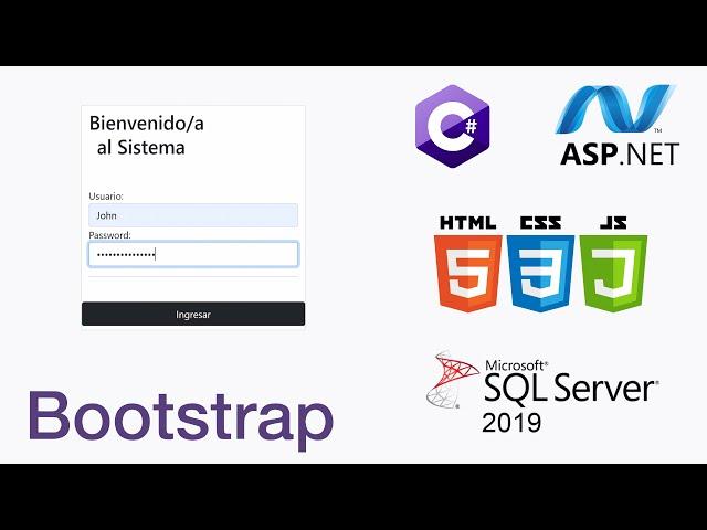 ASP.NET C || LOGIN básico con procedimientos almacenados y Sesiones desde cero (SQL, CSS, JS)[2021]