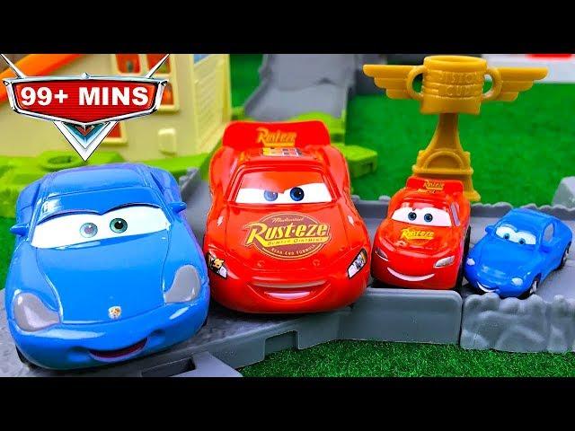 COMPILACION DE VIDEOS CON JUGUETES DE CARS -  RAYTO Y SALITA