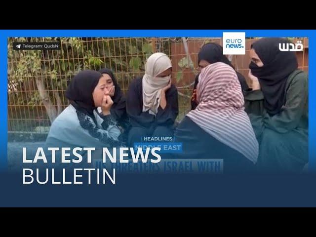 Latest news bulletin | October 16th – Morning