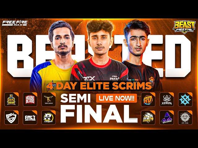 SEMI FINALE || 4-DAY ELITE BATTLE || BEAST FF SCRIMZ || FREE FIRE