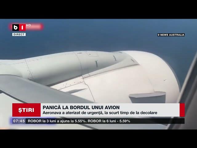 AUSTRALIA - PANICĂ LA BORDUL UNUI AVION_Știri B1TV_9 nov. 2024