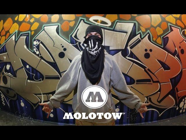 Graffiti Bombing tagging BursOne sponsored by Molotow