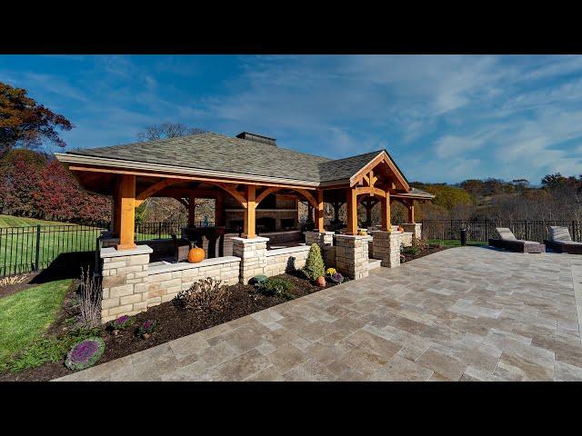 Wexford, PA Pavilion Project - Green Mountain Timber Frames