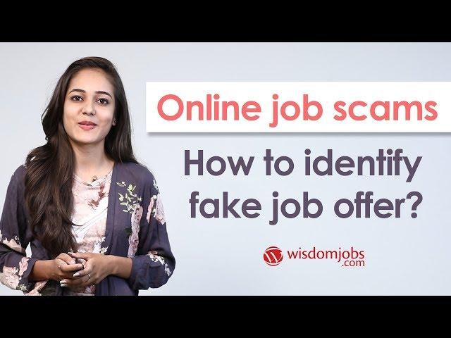 Online job scams: How to identify fake job offer?