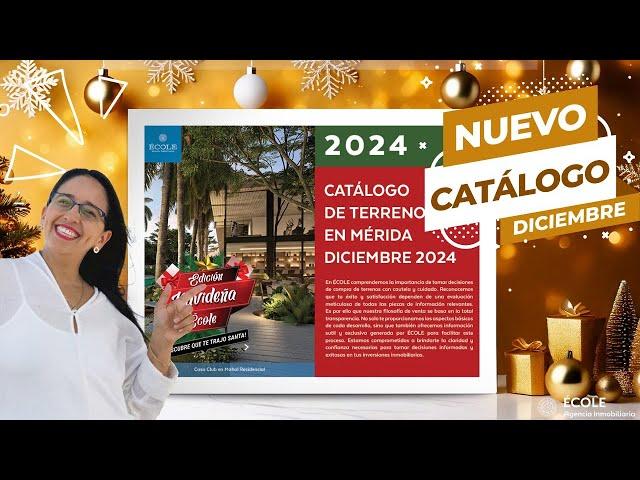  Nuevo  Catálogo ️ de Terrenos en Mérida Diciembre 2024  Edición Navidad