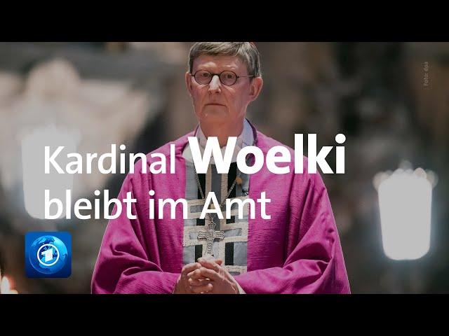 Entscheidung des Vatikan: Papst belässt Kardinal Woelki im Amt