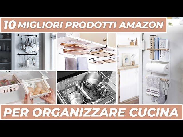 10 IDEE GENIALI per ORGANIZZARE una CUCINA PICCOLA con prodotti AMAZON