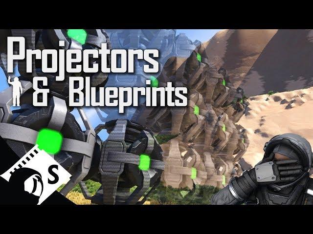 Space Engineers Tutorial: Projectors and Blueprints (tips, tutorials and testing for survival)