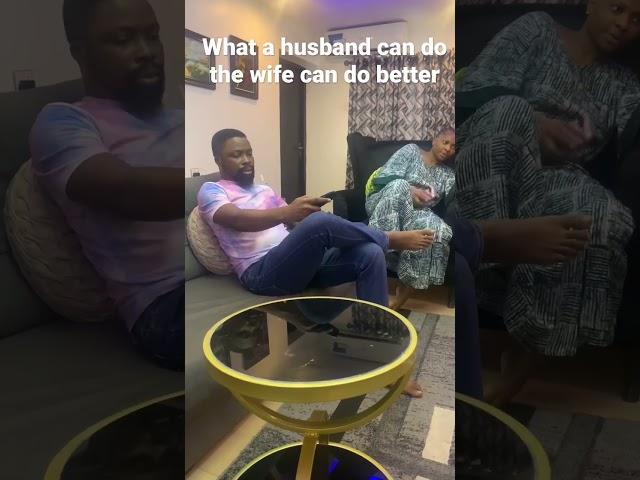 What the husband can do the wife can do better #youtubeshorts #funny #comedy