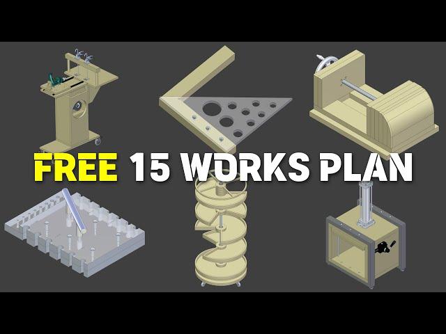 Free Project Plans for 15 Works (1/3) / 3D Modeling / Blue Prints