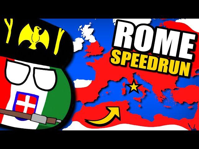 Can I Conquer ROME in 60 Minutes or less? (Countryballs WW2 Game)