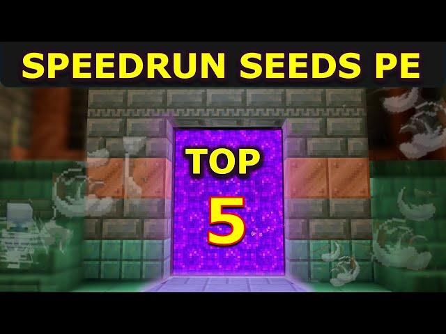 TOP 5 SPEEDRUNNING SEEDS MINECRAFT BEDROCK 1.21 (Seeds Minecraft 1.21 Bedrock)