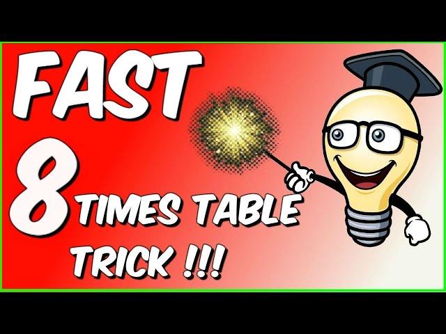 Fast 8 times table trick!!!