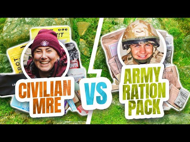 Army Ration Pack vs Civilian MREs - TASTE TEST