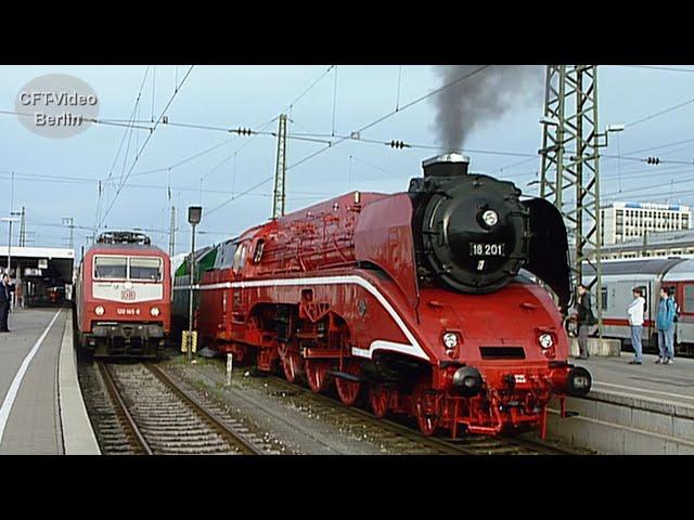 Schnellfahrlok 18 201 in rot