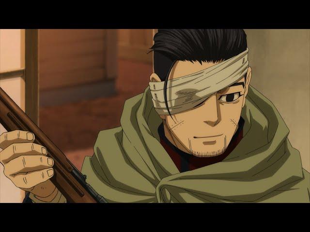 Golden Kamuy - Ogata shoots duck left handed