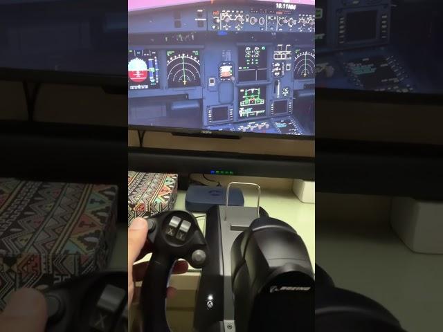 Activating Autopilot On A Airbus A320Neo| Flight Simulator | Boeing Yoke #wow #epic #shorts