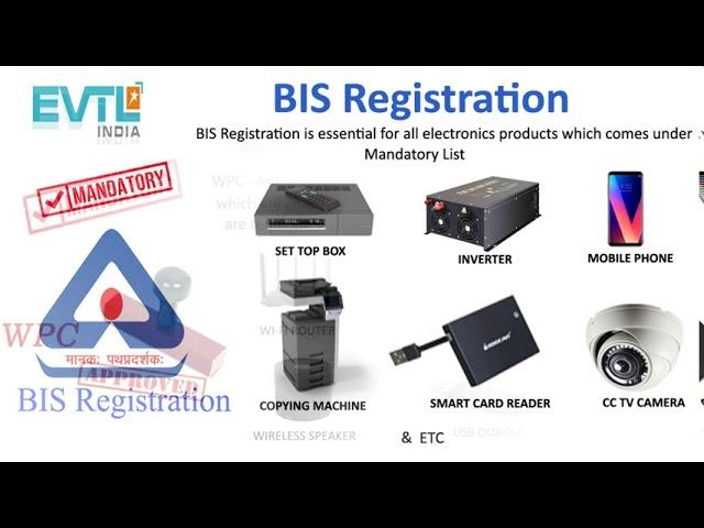 BIS certification for electronic items in INDIA. contact@evtlindia.com