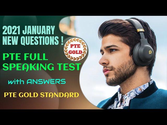 PTE Full Speaking Test 2021 - With Answers - New Questions Released!