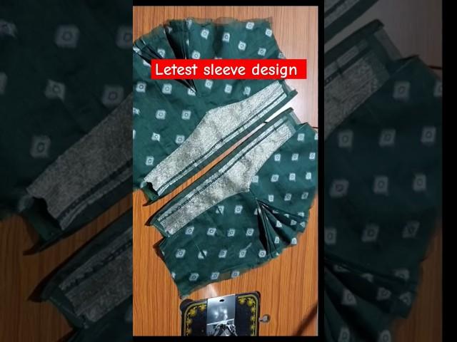 Letest sleeve design cutting and stitching #sleevedesign #blause #youtubeshorts