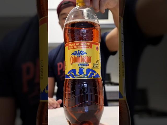 Trying Colombiana Soda for the First Time | Eating Show #viral #shorts #colombia #travel