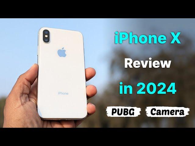 I Tested iPhone X in 2024  Detailed Review in Hindi️- Cameras - PUBG - Battery….