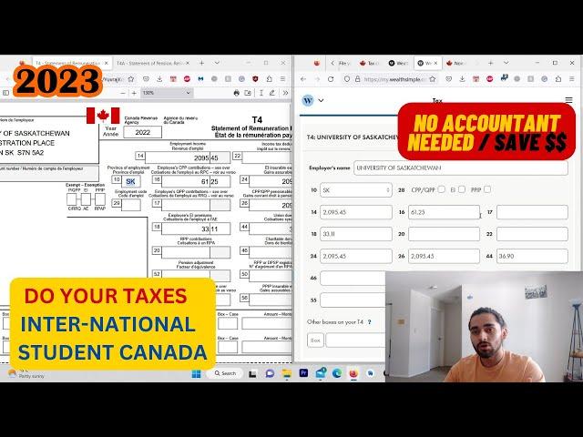 INTERNATIONAL STUDENTS TAXES CANADA | DO YOUR TAXES YOURSELF |  FULL PROCESS.