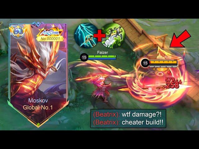TOP 1 GLOBAL MOSKOV BEST HIGH DAMAGE BUILD AND EMBLEM 2025 (must try!!)