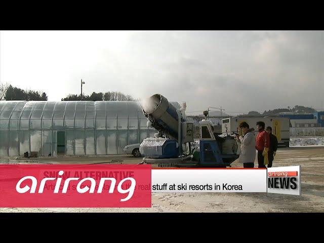 Artificial snow replacing the real stuff in Korea