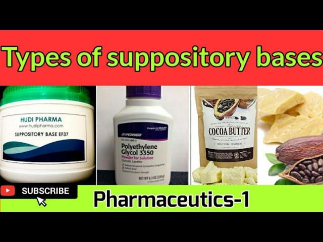 Types of suppository bases