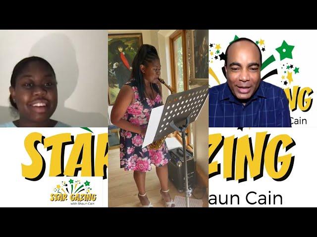 Saxophonist Dyonte' shares her journey on the Star Gazing with Shaun Cain Show.