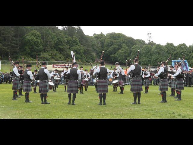 Scottish Power Pipe Band at the Forres British Championships