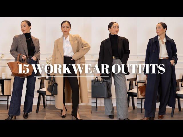 15 WORKWEAR OUTFITS | MINIMAL CHIC OFFICE OUTFITS