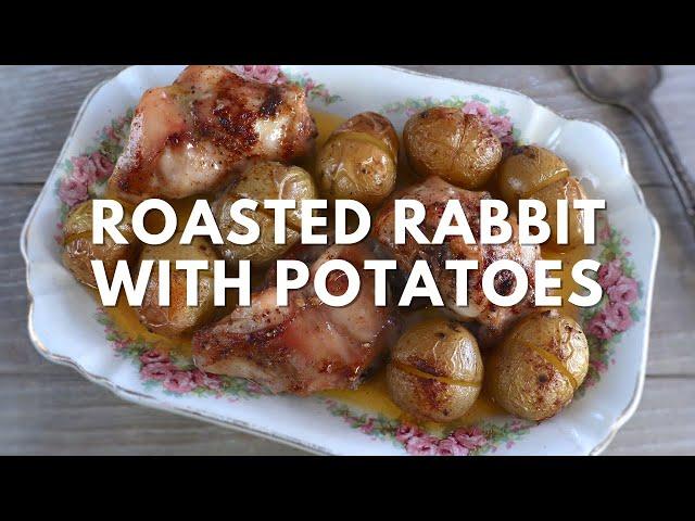 Roasted rabbit with potatoes | Food From Portugal