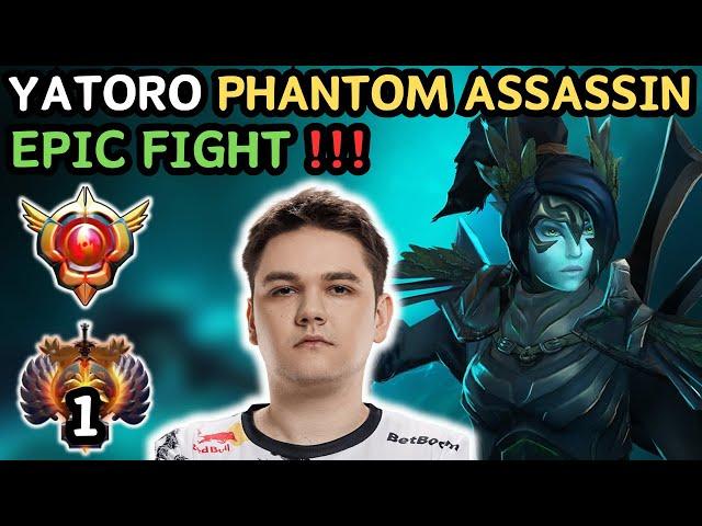  Insane Ancient Fight - Rank 1 YATORO PHANTOM ASSASSIN Hard Carry  Grandmaster Tier - Dota 2