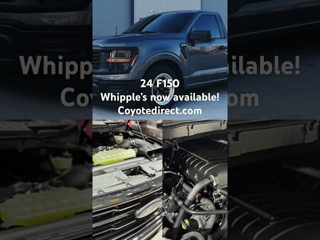 Have a 2024 F-150? Now taking orders for Whipple superchargers at Coyotedirect.com ! Shipping 7/1/24