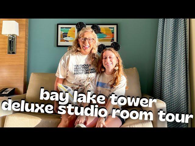 Bay Lake Tower 2022 Deluxe Studio Room Tour (Lake View) | Walt Disney World