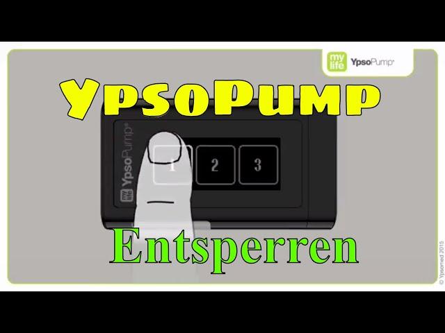 YpsoPump Entsperren vom Screen Insulinpumpe  mylife Diabetescare 02