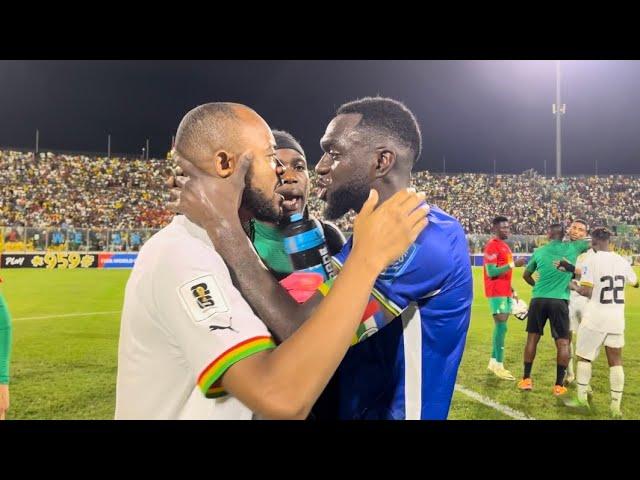 GHANA 4 CENTRAL AFRICAN 3 - Watch After Fight & Black Stars Pitch Side Celebrations 