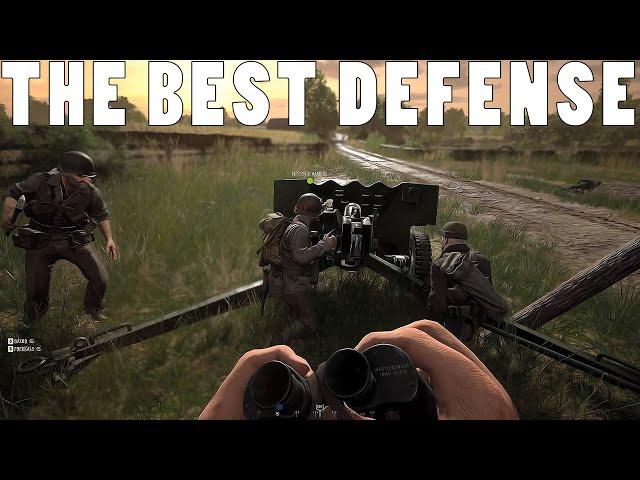 FORTIFIED ANTI TANK GUN - Hell Let Loose Gameplay