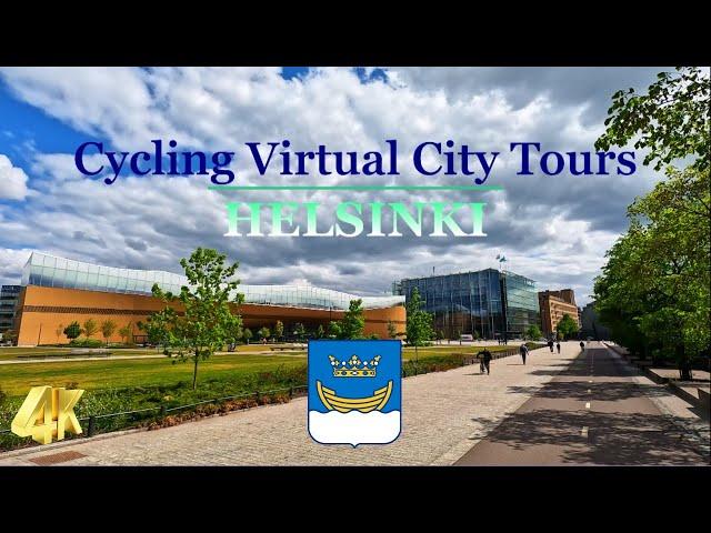 Exploring Helsinki by Bike. A Virtual Tour of the Capital. #virtualtour #cycling #finland #4k