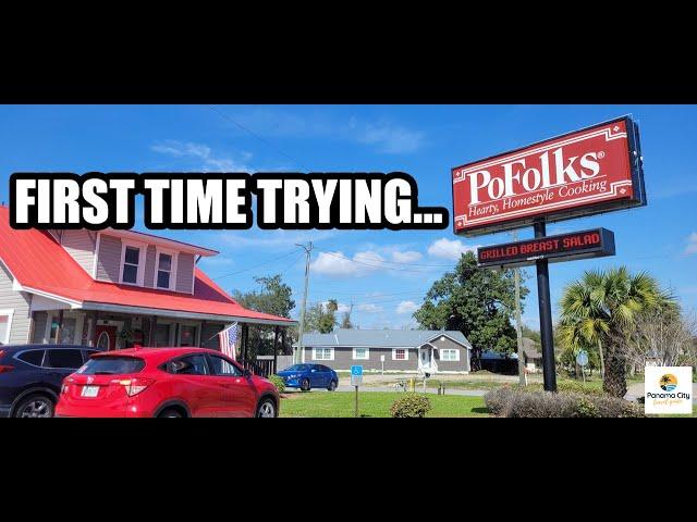 Southern Comfort Food At Po Folks Restaurant For The First Time! | Lynn Haven, Florida