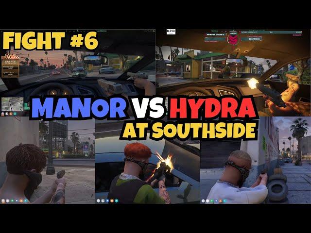 MANOR SMOKE HYDRA 6V6 AT SOUTHSIDE  FIGHT #6 | MULTIPOV | NOPIXEL 4.0 GTA RP